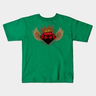 diamond with wing crown Kids T-Shirt